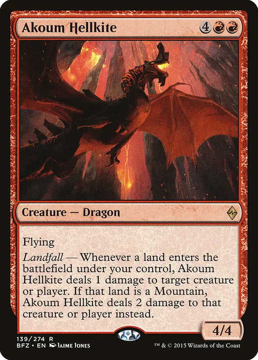Akoum Hellkite Battle for Zendikar