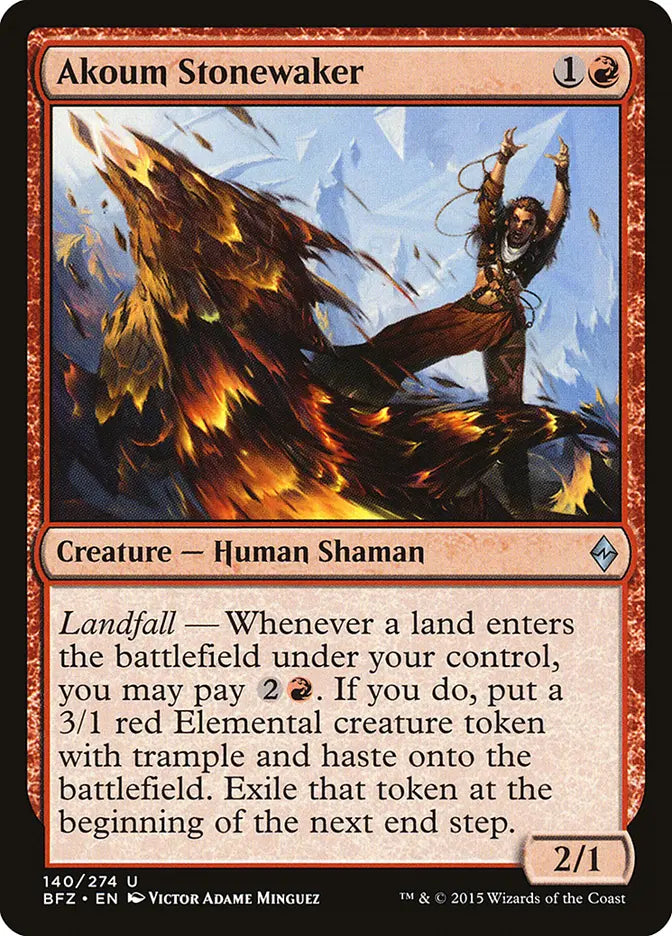 Akoum Stonewaker Battle for Zendikar