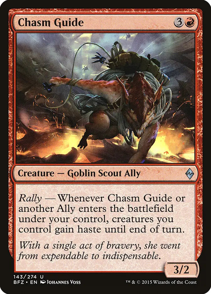Chasm Guide Battle for Zendikar