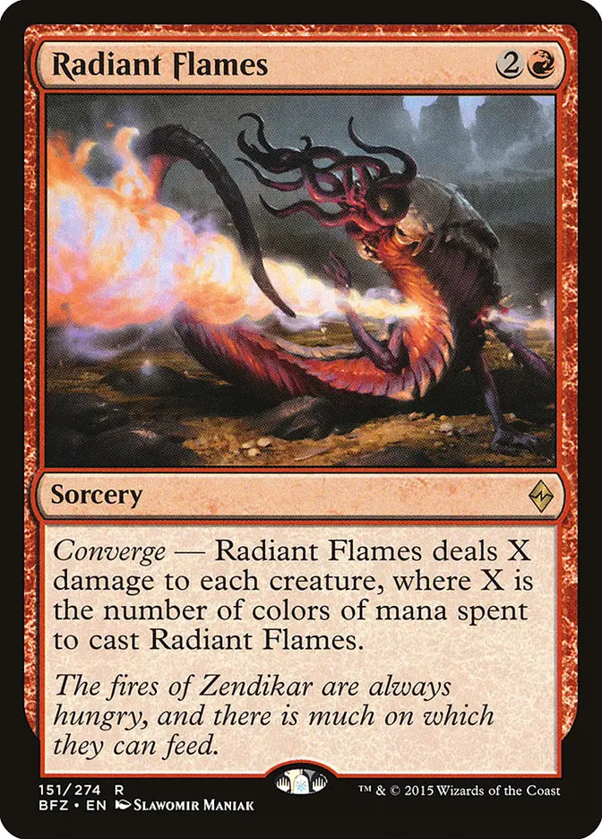 Radiant Flames Battle for Zendikar