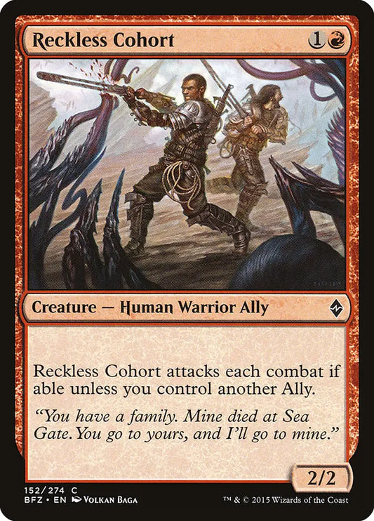 Reckless Cohort Battle for Zendikar