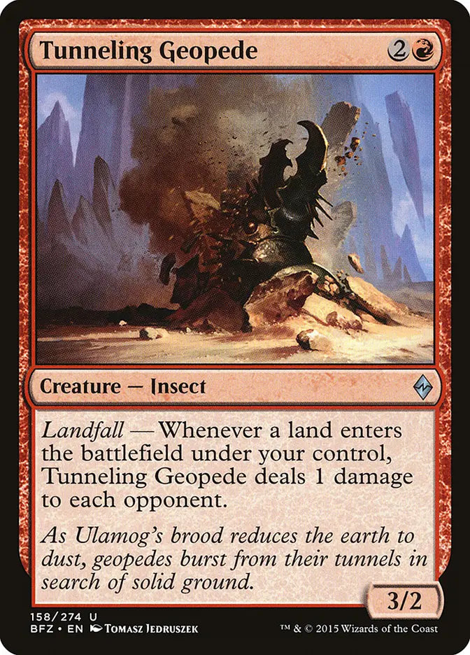 Tunneling Geopede Battle for Zendikar