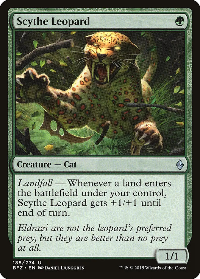 Scythe Leopard Battle for Zendikar