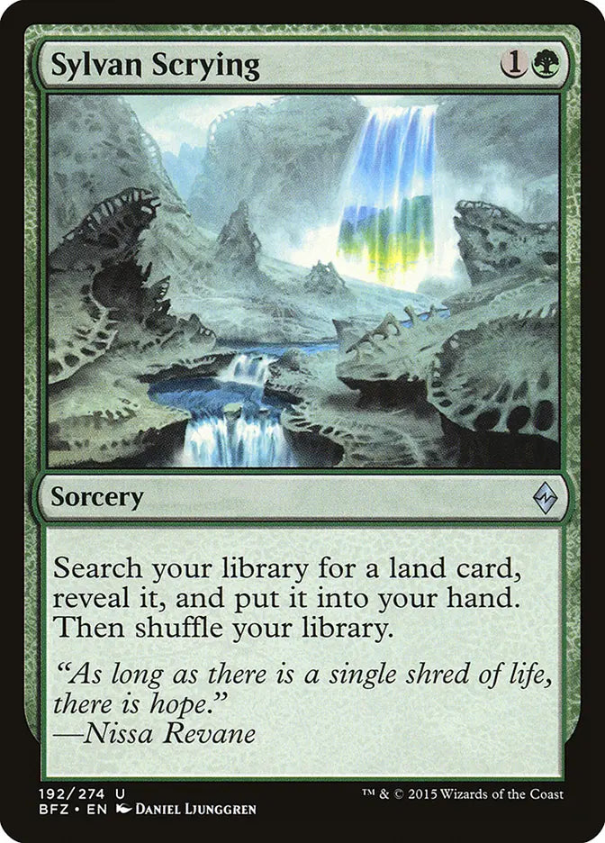 Sylvan Scrying Battle for Zendikar