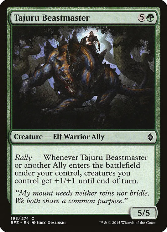 Tajuru Beastmaster Battle for Zendikar