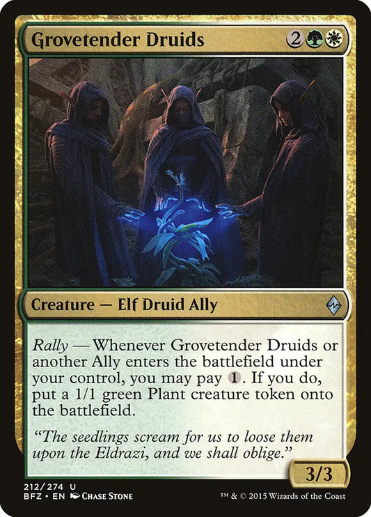 Grovetender Druids Battle for Zendikar