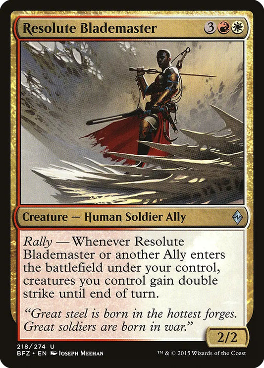 Resolute Blademaster Battle for Zendikar