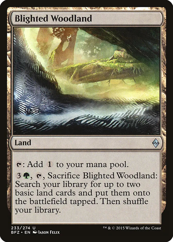 Blighted Woodland Battle for Zendikar