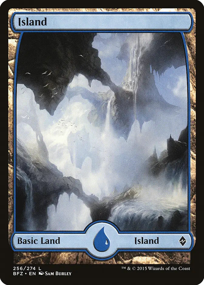 Island (256) Full Art Battle for Zendikar