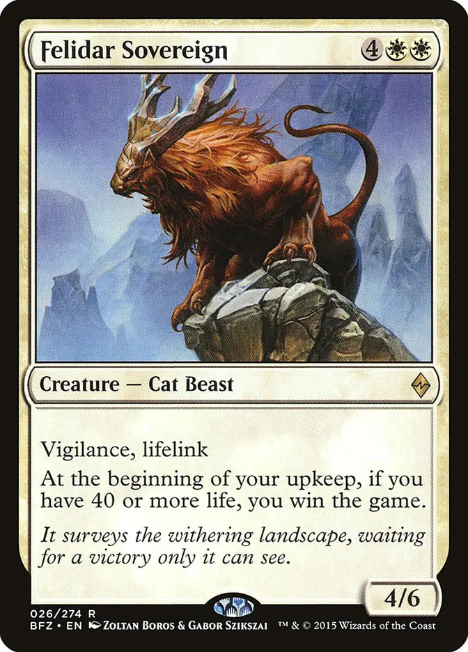 Felidar Sovereign Battle for Zendikar