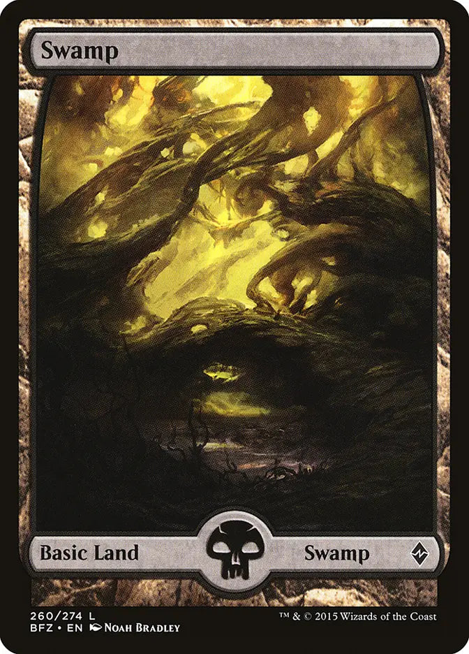 Swamp (260) Full Art Battle for Zendikar