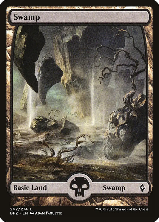 Swamp (262) Full Art Battle for Zendikar