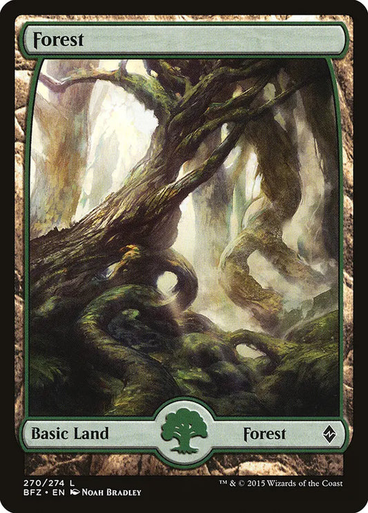 Forest (270) Full Art Battle for Zendikar