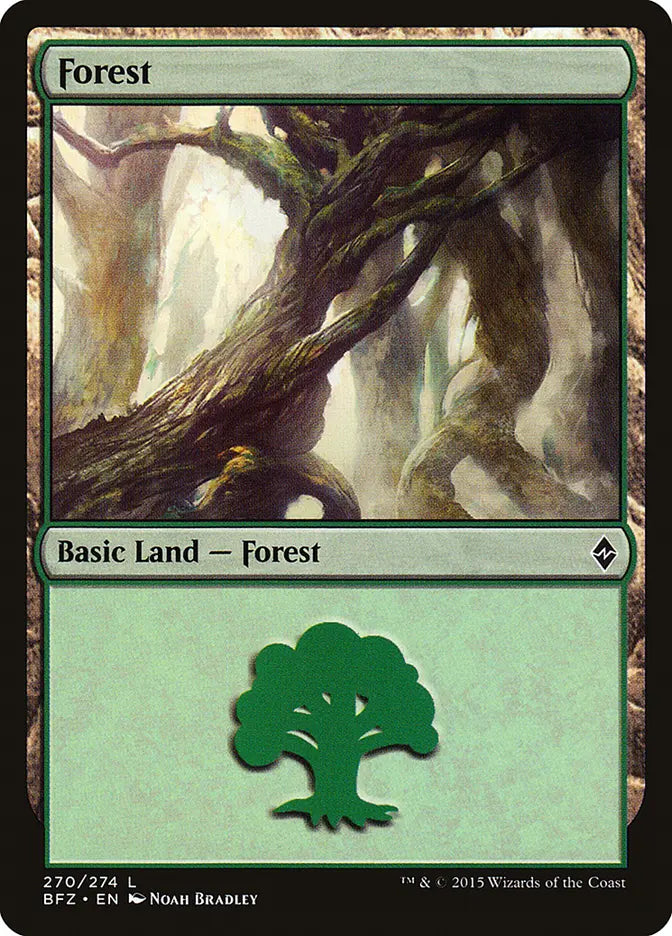 Forest (270) Battle for Zendikar
