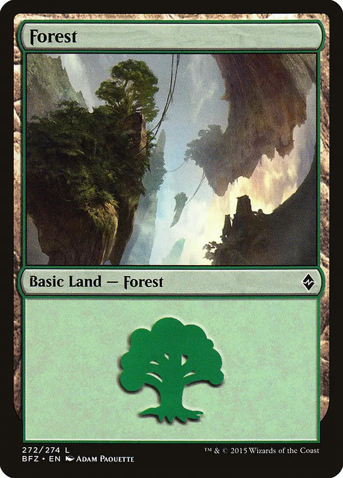 Forest (272) Battle for Zendikar