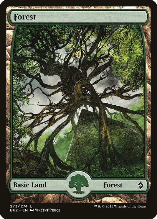 Forest (273) Full Art Battle for Zendikar