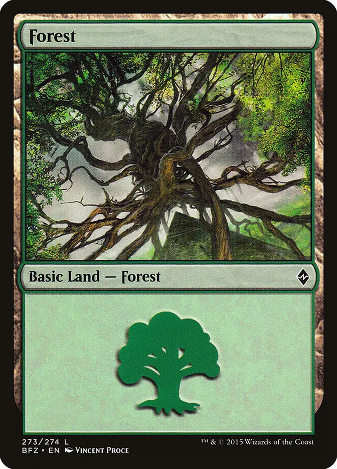 Forest (273) Battle for Zendikar