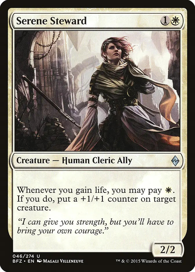 Serene Steward Battle for Zendikar