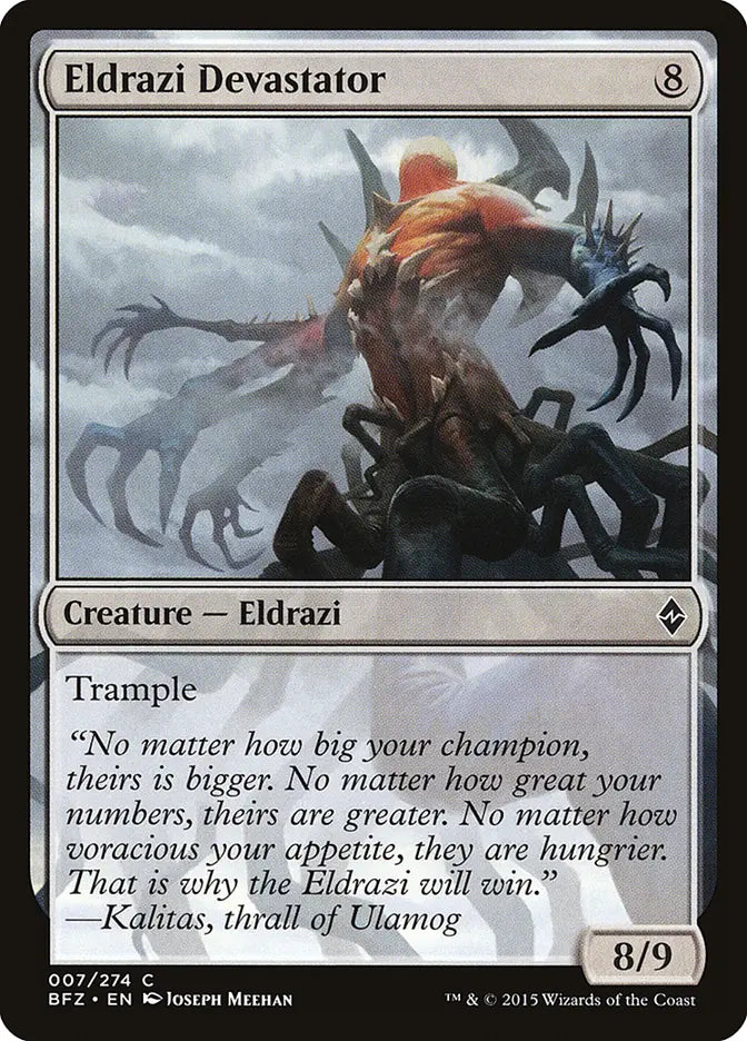 Eldrazi Devastator Battle for Zendikar
