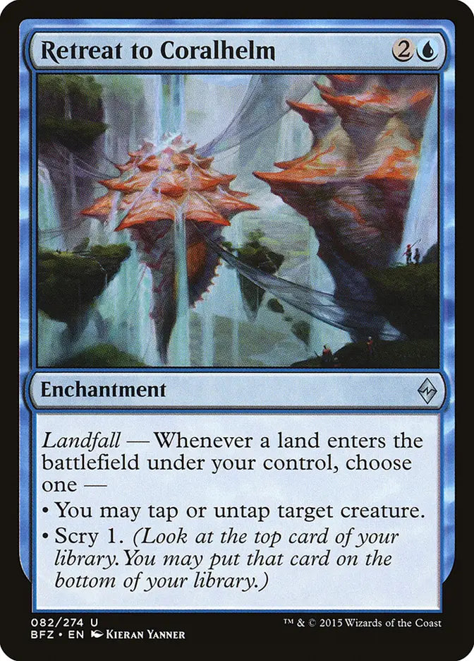 Retreat to Coralhelm Battle for Zendikar