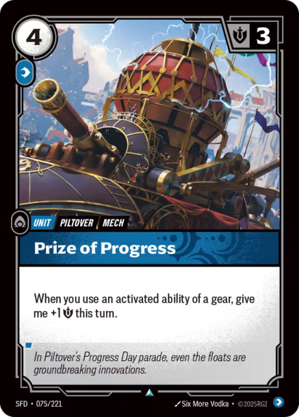 Prize of Progress Spiritforged