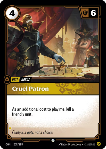 Cruel Patron Origins