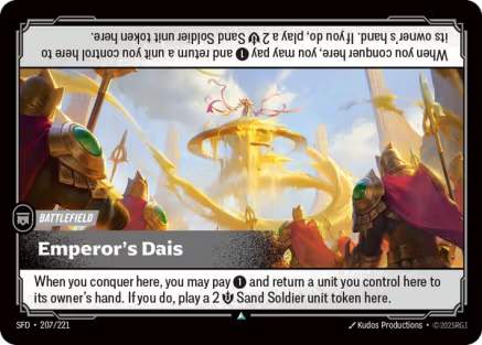 Emperor's Dais FOIL Spiritforged