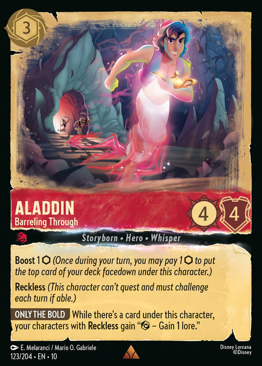 Aladdin Barreling Through Whispers in the Well