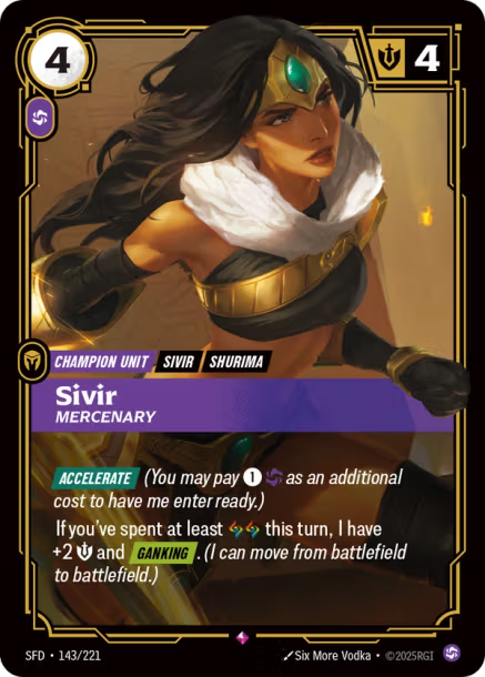 Sivir, Mercenary Spiritforged
