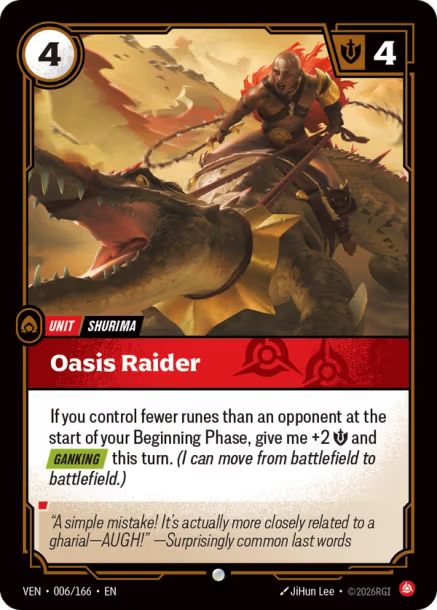 Oasis Raider FOIL Vendetta