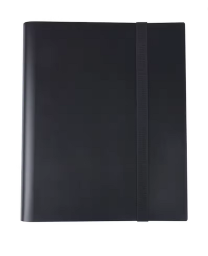 Trading Card Binder 4 Pockets 160 Cards Capacity Black