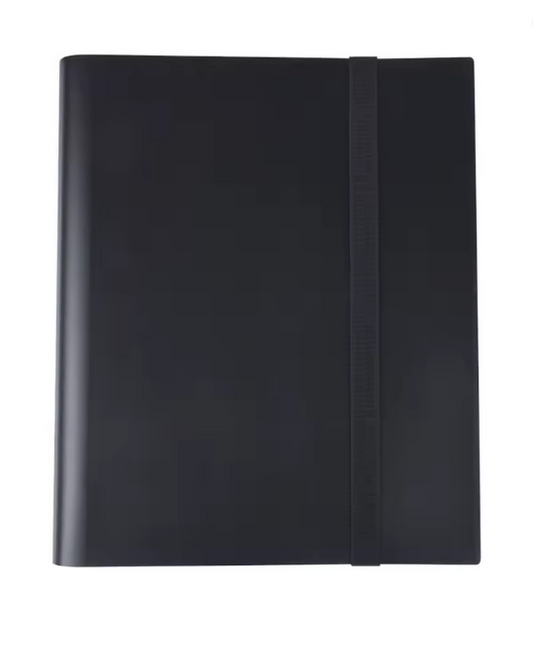 Trading Card Binder 4 Pockets 160 Cards Capacity Black
