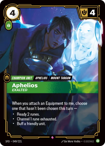 Aphelios, Exalted Spiritforged