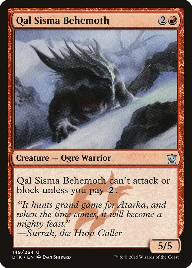 Qal Sisma Behemoth Dragons of Tarkir
