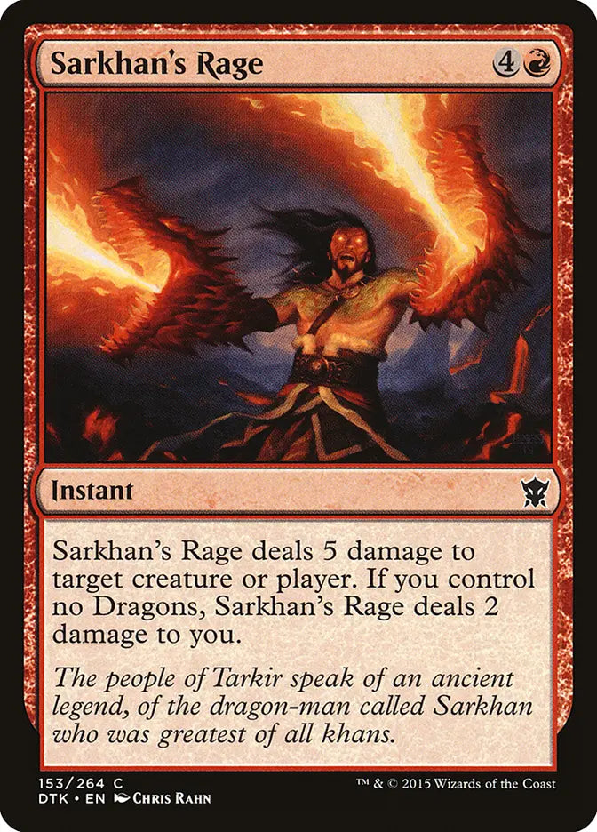 Sarkhan's Rage Dragons of Tarkir