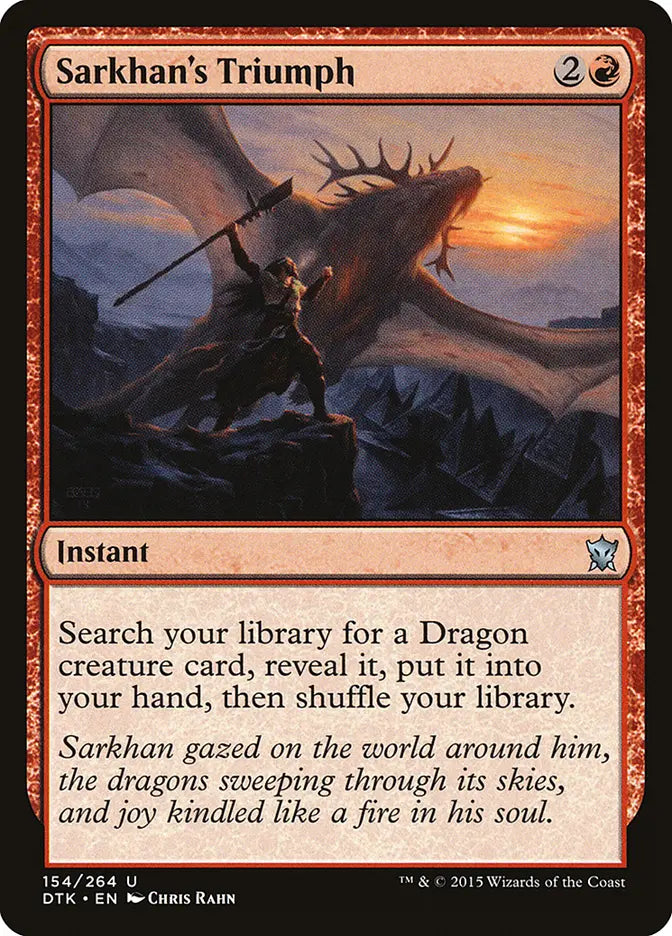 Sarkhan's Triumph Dragons of Tarkir