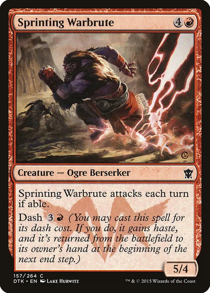 Sprinting Warbrute Dragons of Tarkir