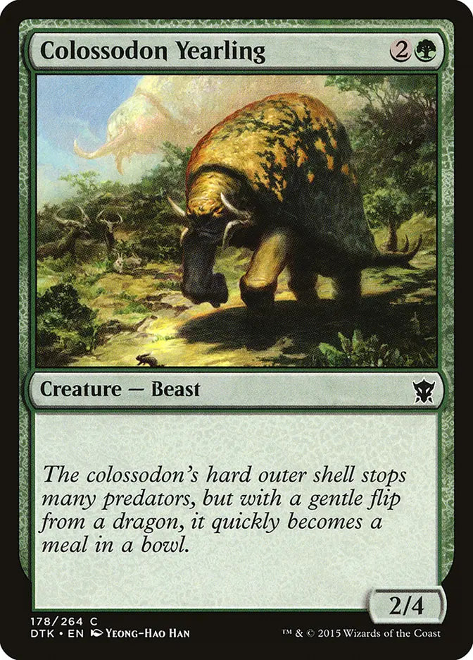 Colossodon Yearling Dragons of Tarkir