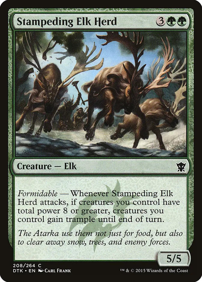 Stampeding Elk Herd Dragons of Tarkir