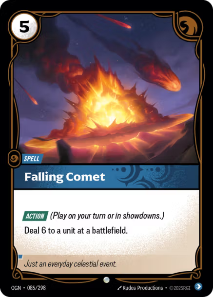 Falling Comet Origins