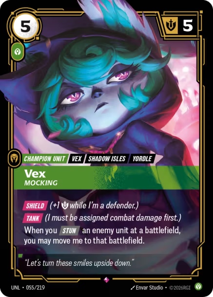 Vex, Mocking Unleashed