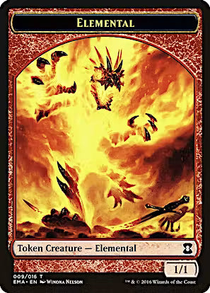 Elemental Token (Red) Eternal Masters