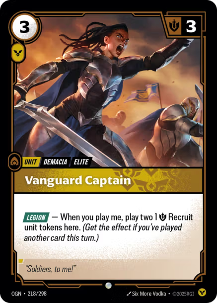 Vanguard Captain Origins