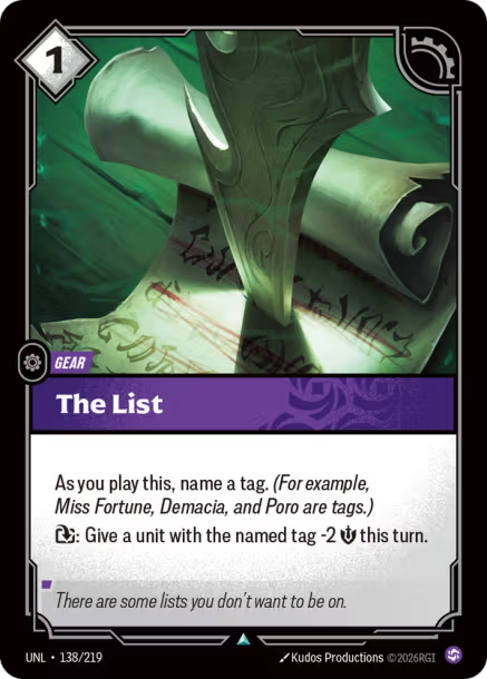 The List Unleashed