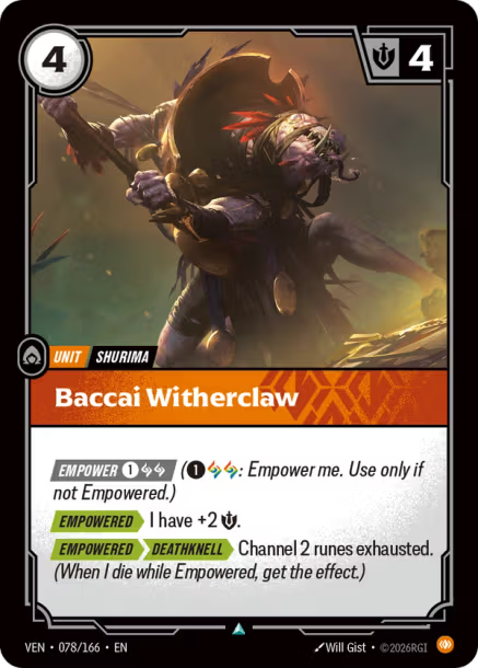 Baccai Witherclaw Vendetta