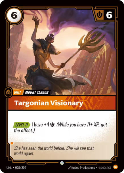 Targonian Visionary Unleashed