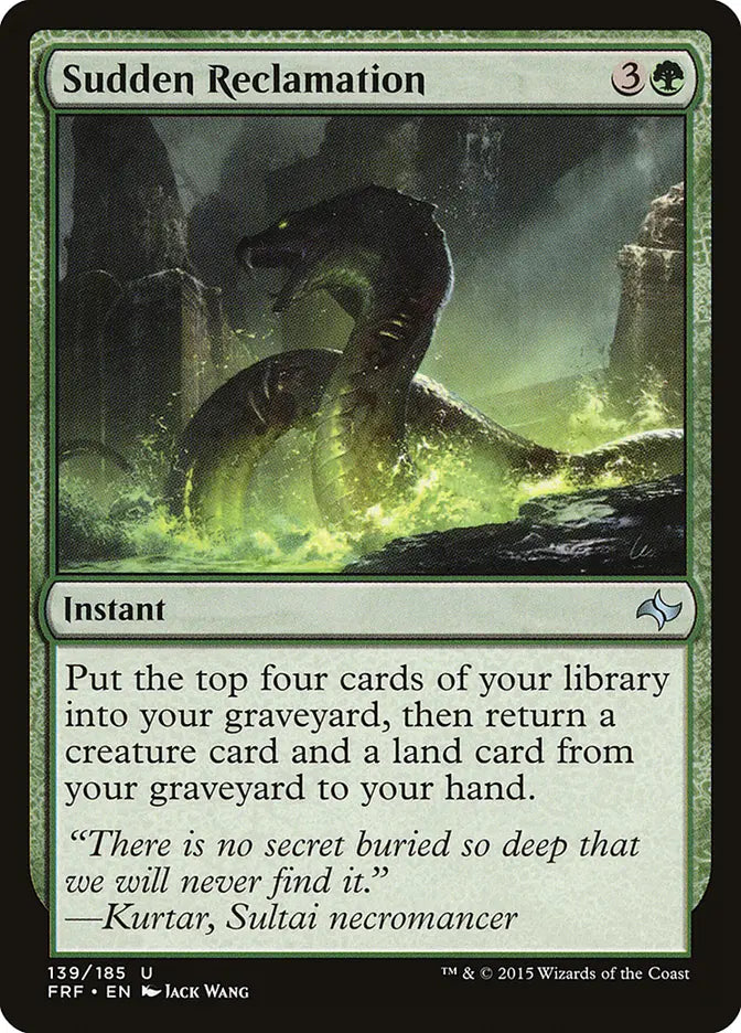 Sudden Reclamation Fate Reforged