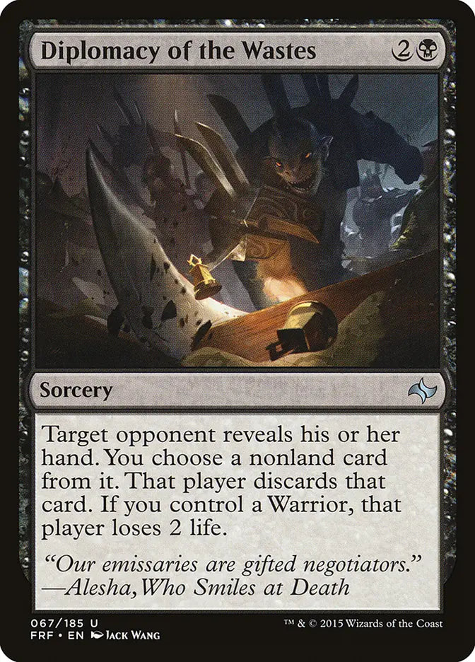 Diplomacy of the Wastes Fate Reforged