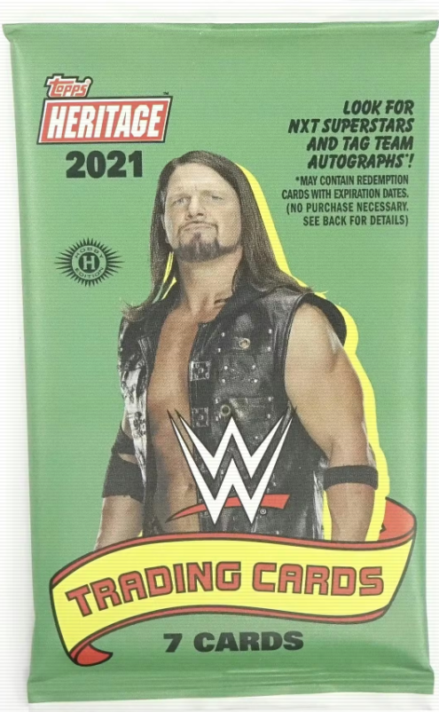 2021 Topps Heritage WWE Hobby Pack