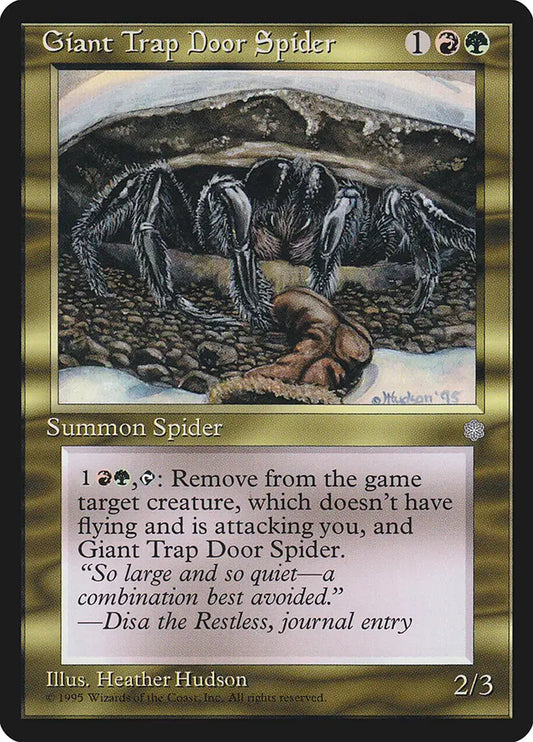 Giant Trapdoor Spider Ice Age